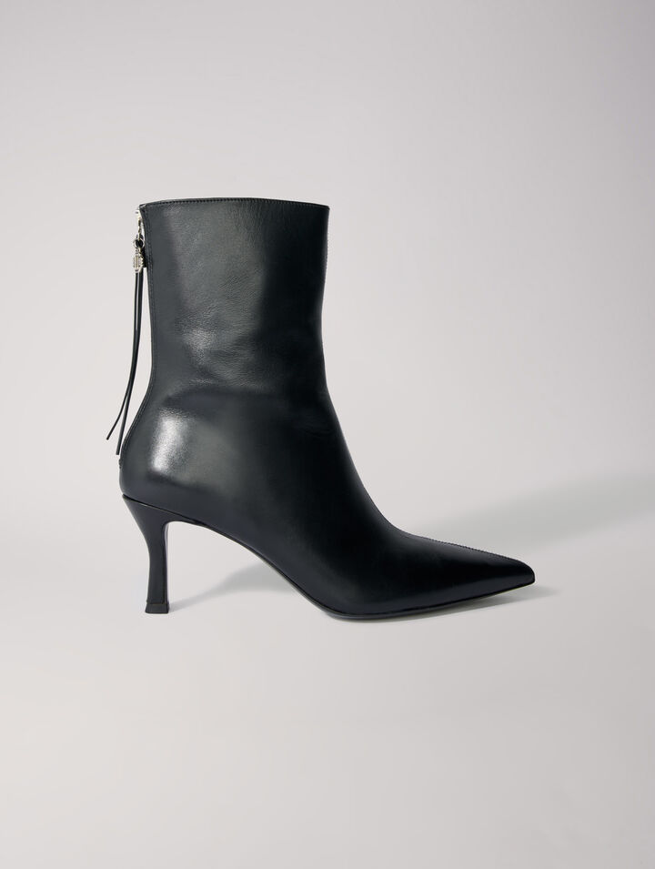 Leather ankle boots