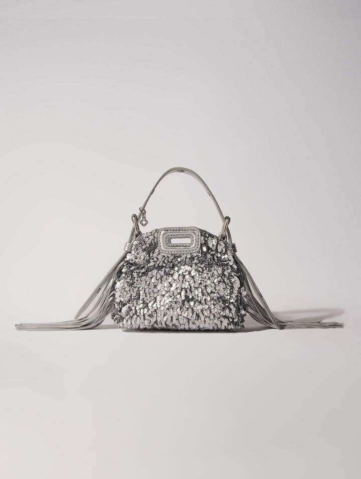 Miss M Nano bag with silver sequins