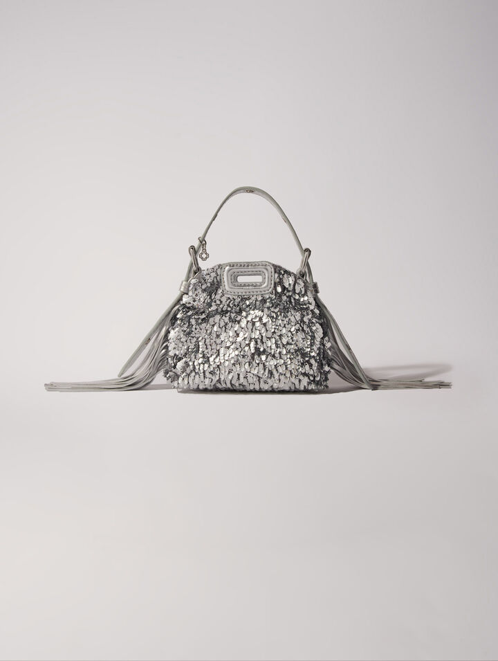 Miss M Nano bag with silver sequins