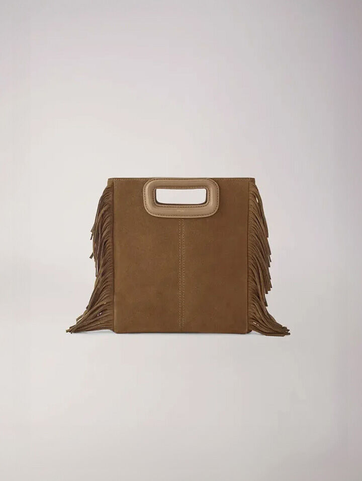 M bag in suede leather