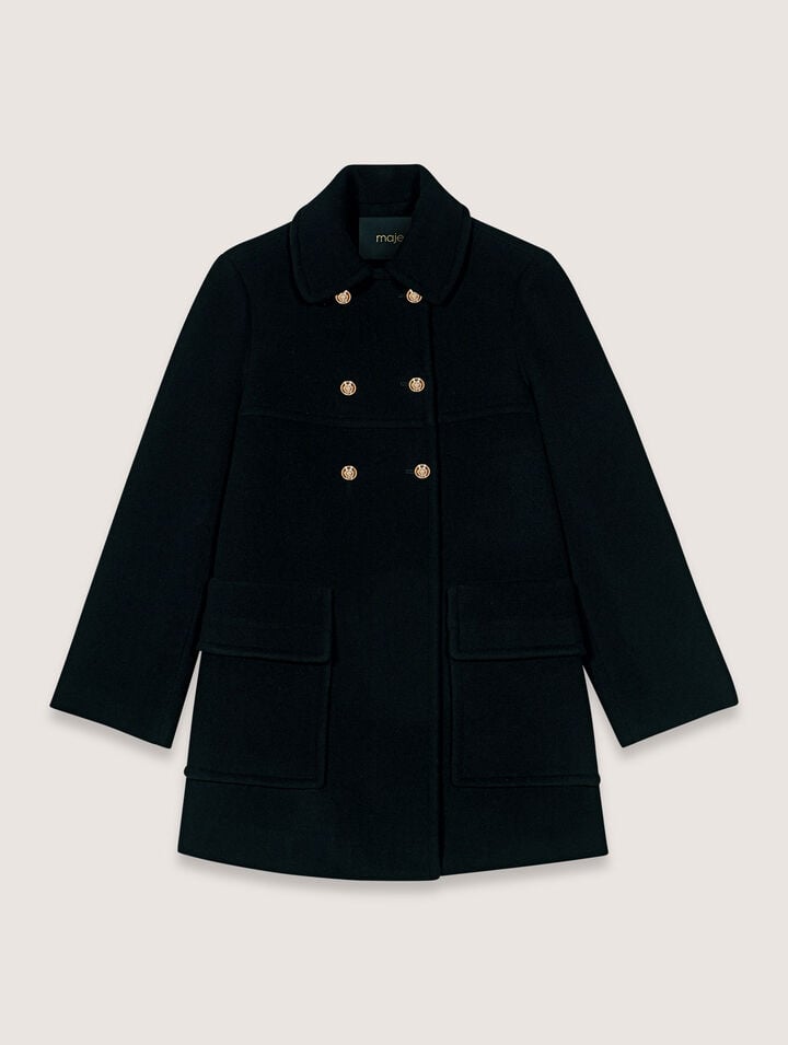 Wool blend coat