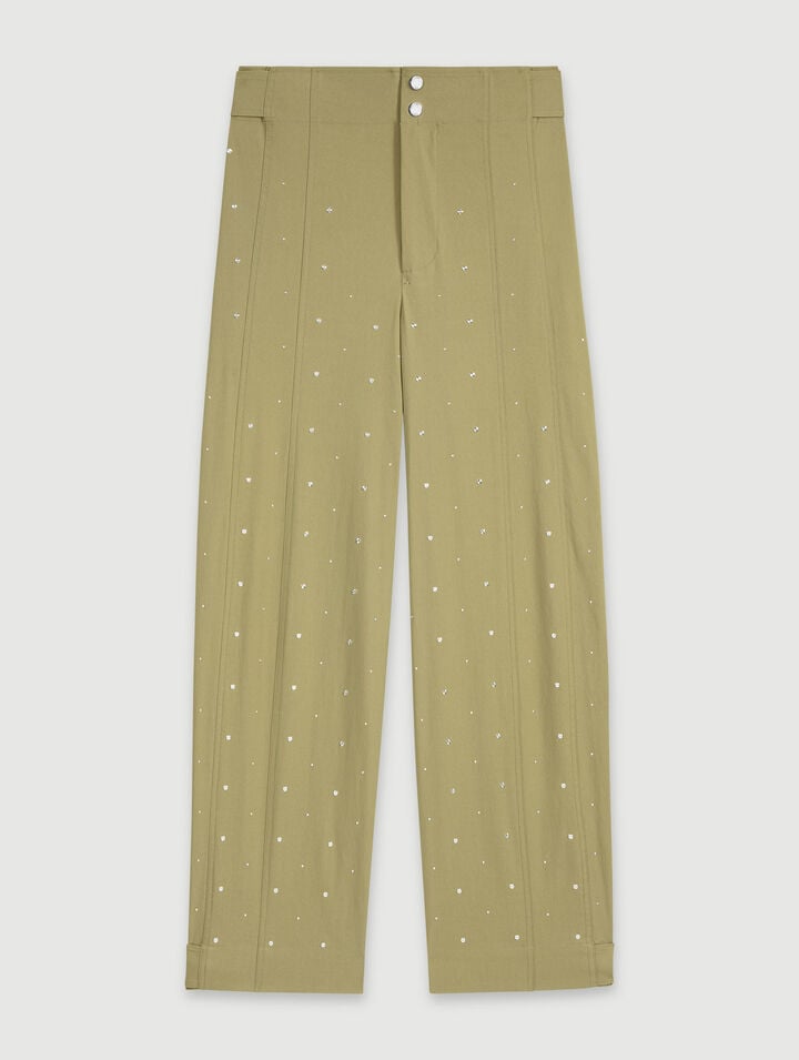 Studded baggy trousers