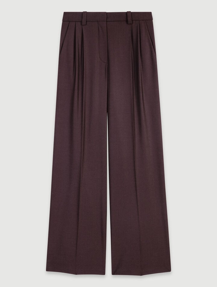 Wide-leg suit trousers