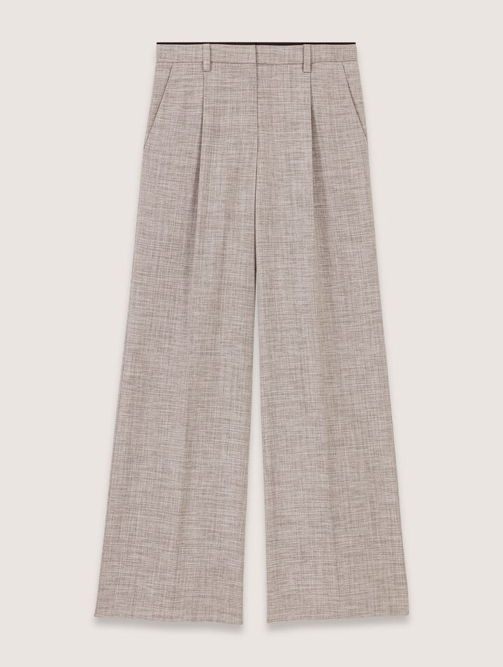 Straight-leg suit trousers