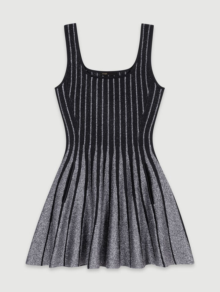 Short jacquard knit dress