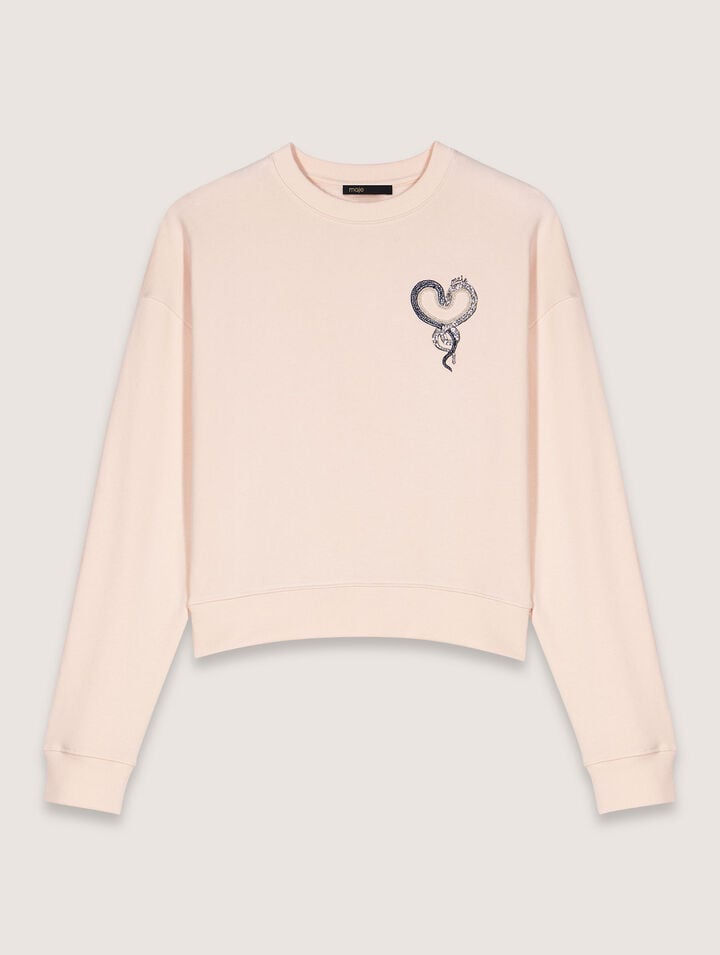 Embroidered sweatshirt