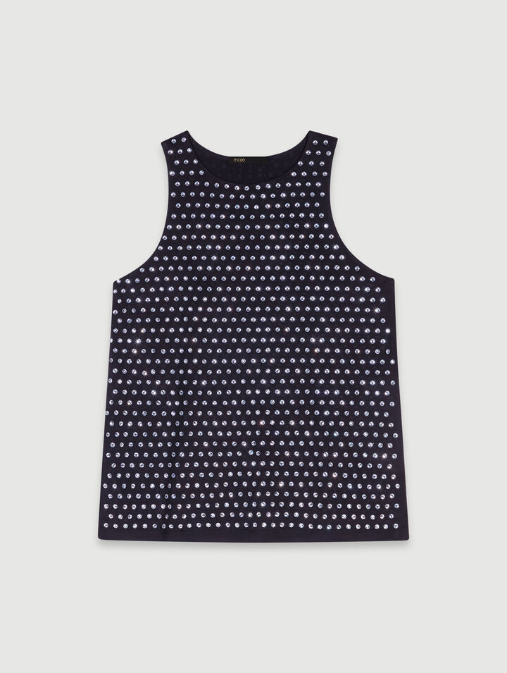 Rhinestone tank top