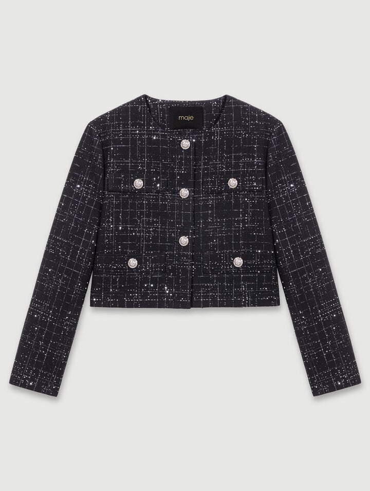 Short tweed jacket